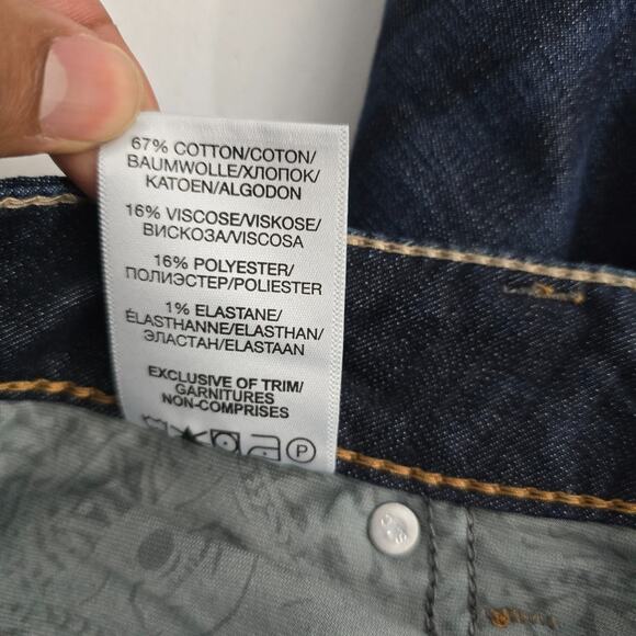 Silver Jeans Aiko Mid capri size 30x22 womens denim dark wash 6458 - Picture 10 of 11